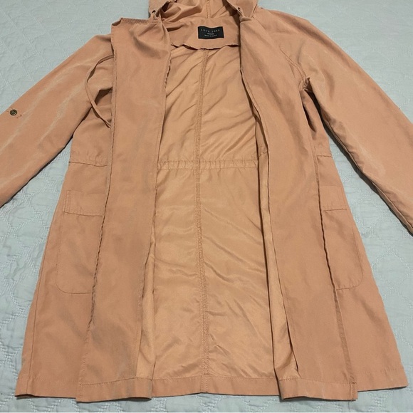 Love Tree Women's Peach Jacket Size M Long Sleeve V-neck Tie Front - Picture 5 of 11